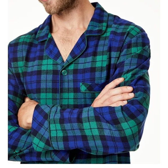 Men's Plaid Flannel Pajama Set Size Small - Picture 1 of 5